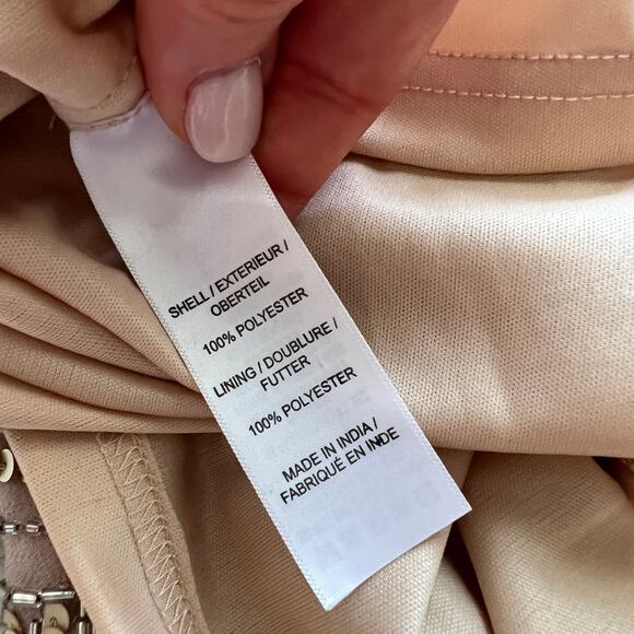 Aidan Mattox Rose Gold Short Sequin Evening Dress 4 - Picture 8 of 12